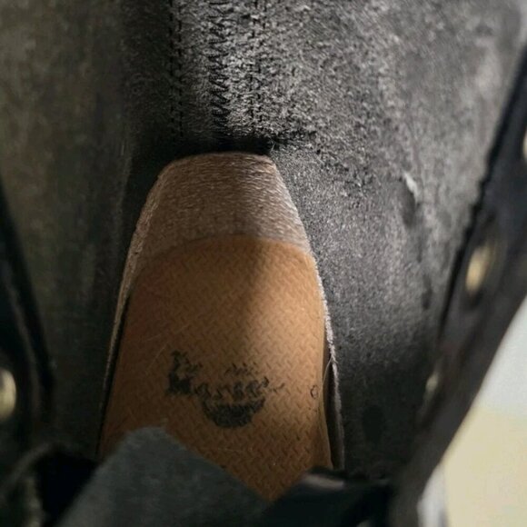 Dr. Martens 1460W Black Patent Leather Boots Women's Size 6 Lace Up - Picture 6 of 7